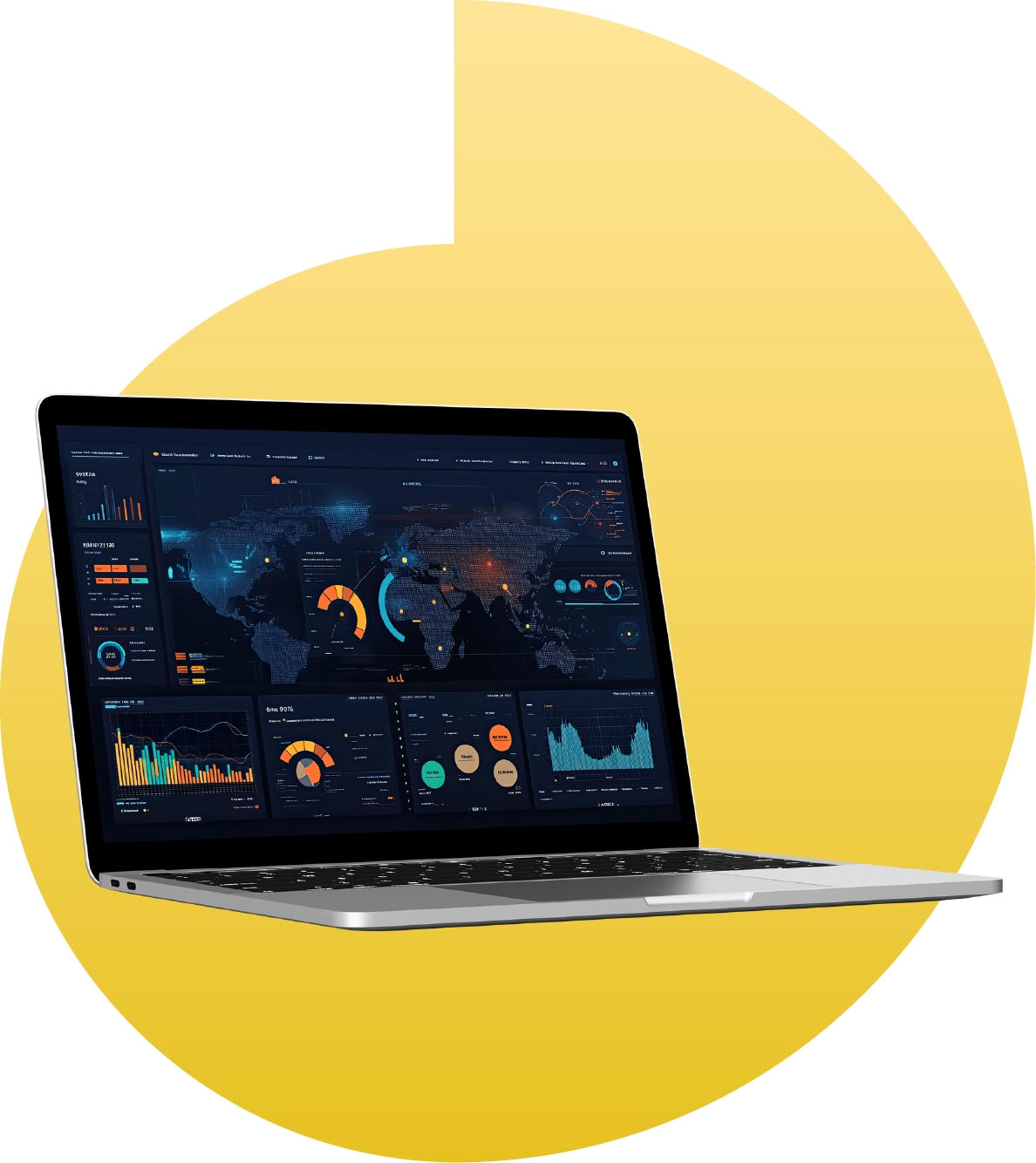 laptop displaying website performance data
